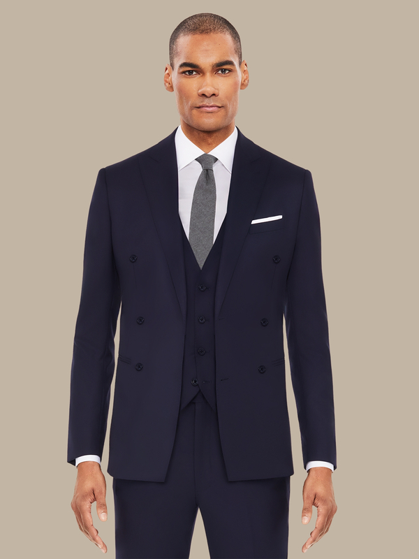 The Navy Vicuña Three-Piece Suit | Enzo Custom