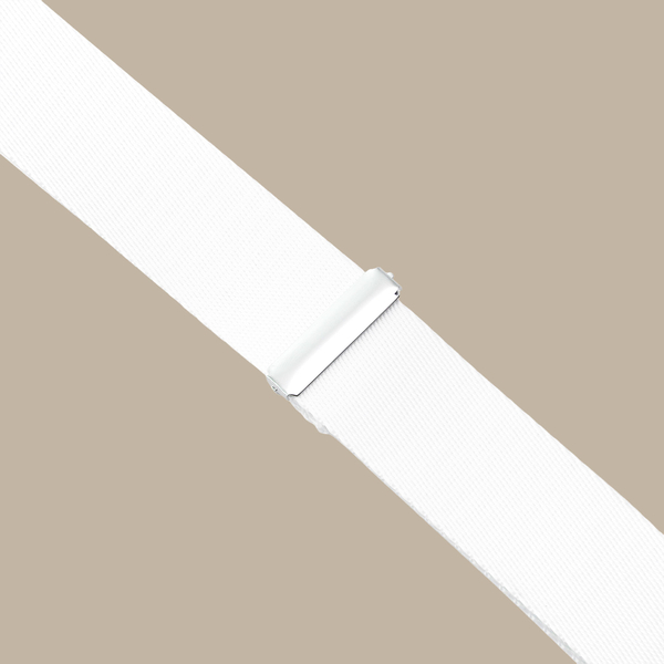 White Silk Suspenders | Enzo Custom