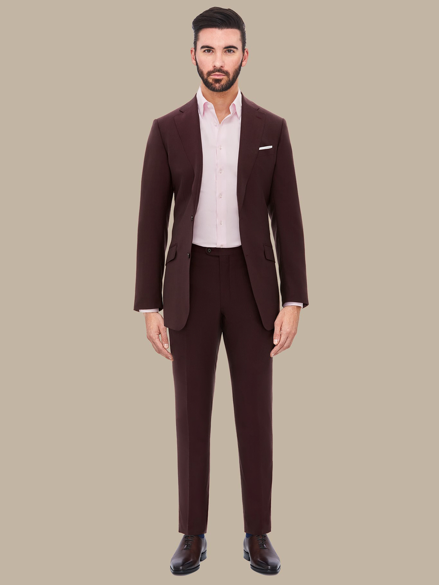 The Burgundy Superfine Trousers — garment photograph