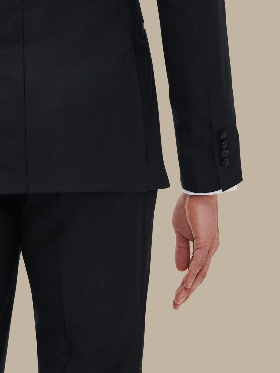 The Black Superfine Dinner Jacket — garment photograph