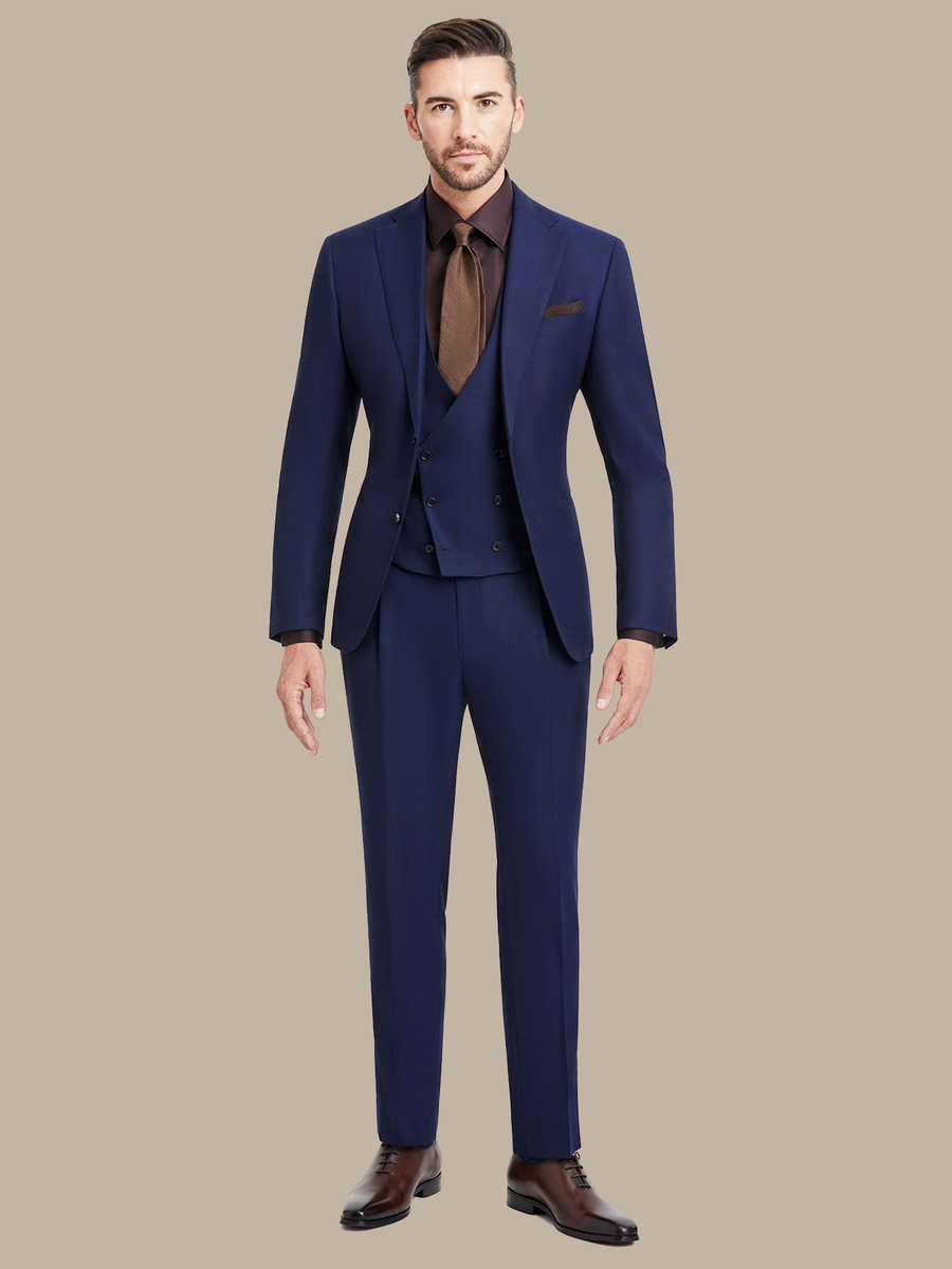 S180's Blue Hopsack Waistcoat — garment photograph