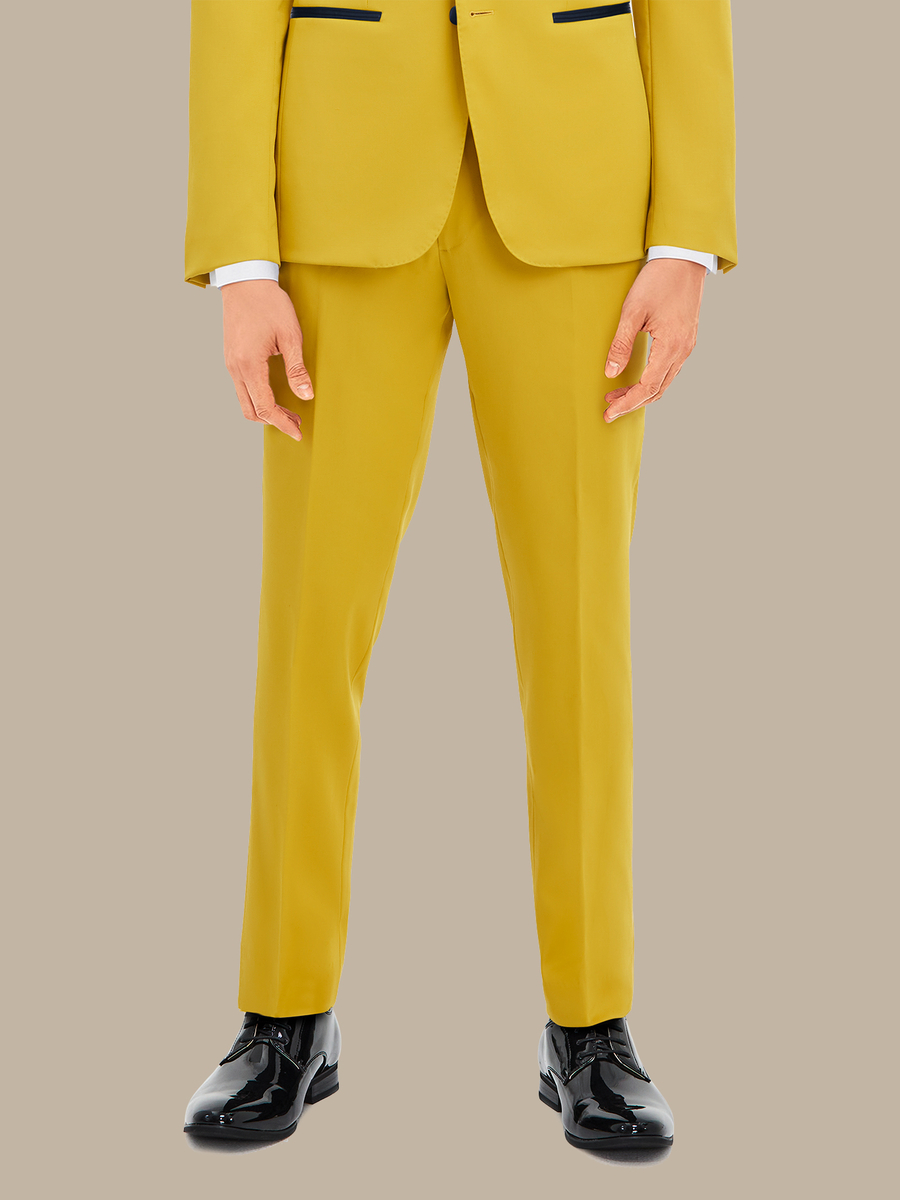 The Goldenrod Merino Tuxedo Trousers — garment photograph