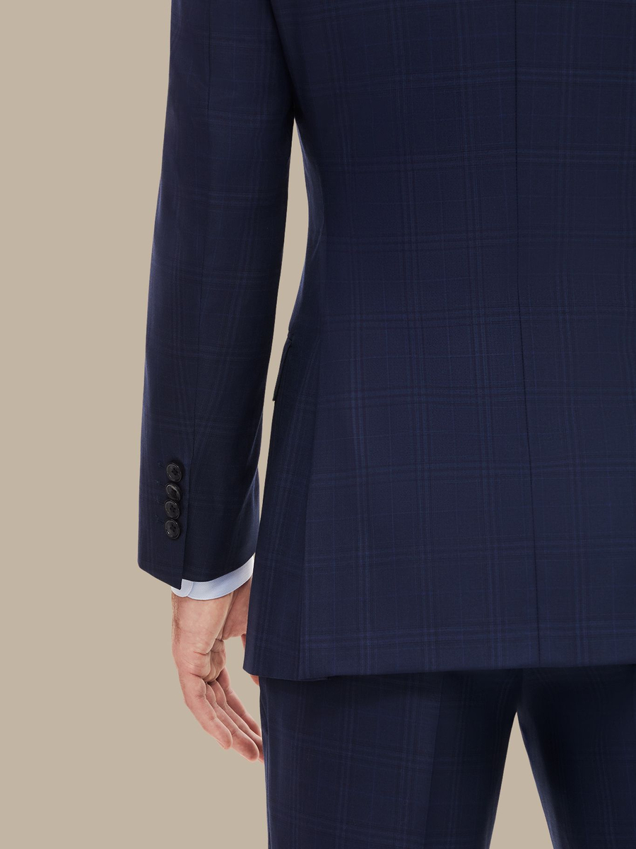 The Blue Tartan Three-Piece Suit — garment photograph