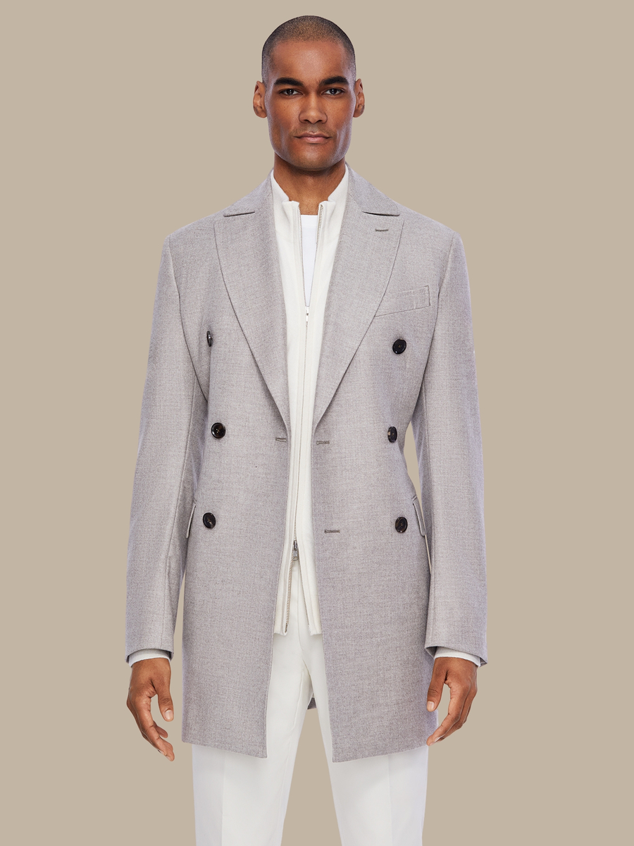 The Ivory Cashmere Overcoat — garment photograph