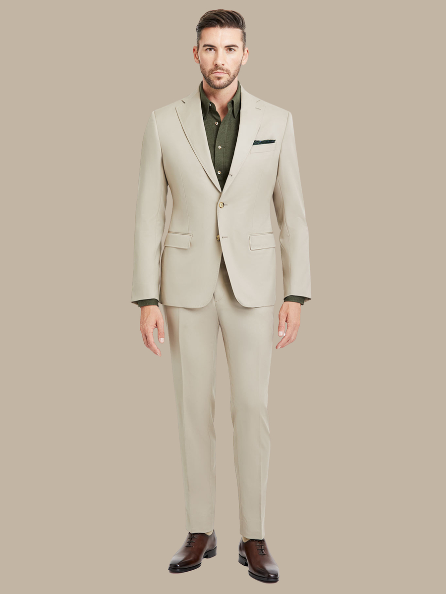 S180's Tan Solid Jacket — garment photograph
