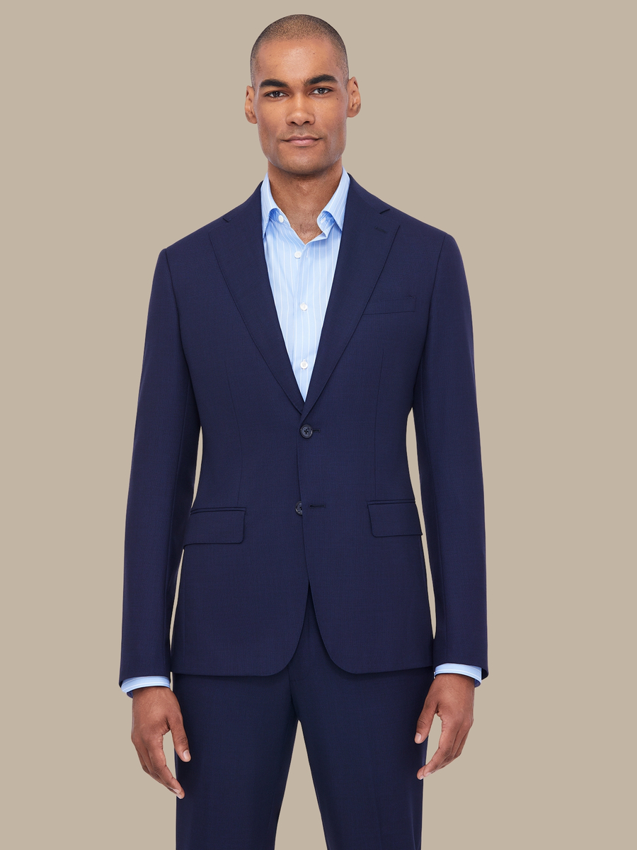 The Blue Birdseye Suit — garment photograph