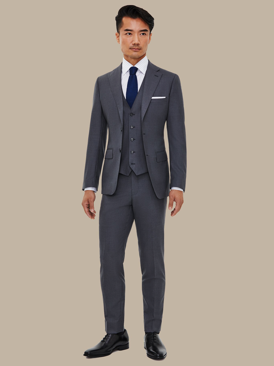 S140's Medium Grey Waistcoat — garment photograph