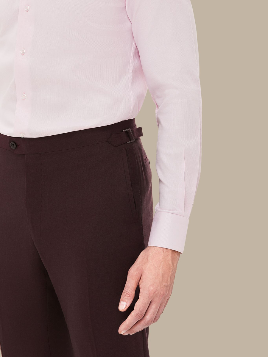 The Burgundy Superfine Trousers — garment photograph