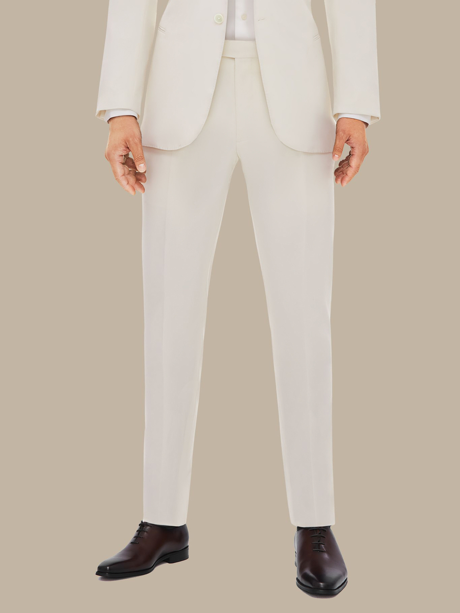 The Ivory Prestige Trousers — garment photograph