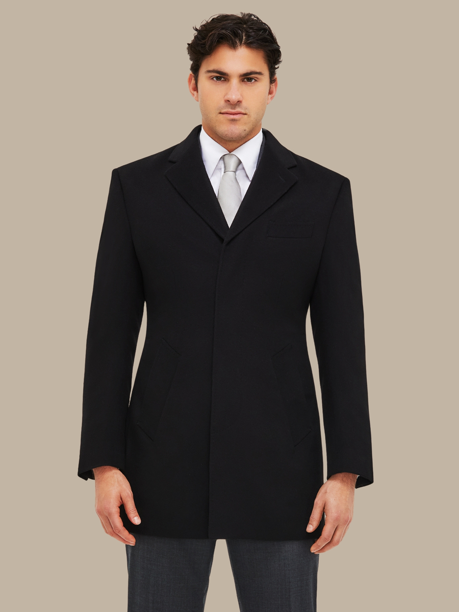The Black Wool Overcoat — garment photograph