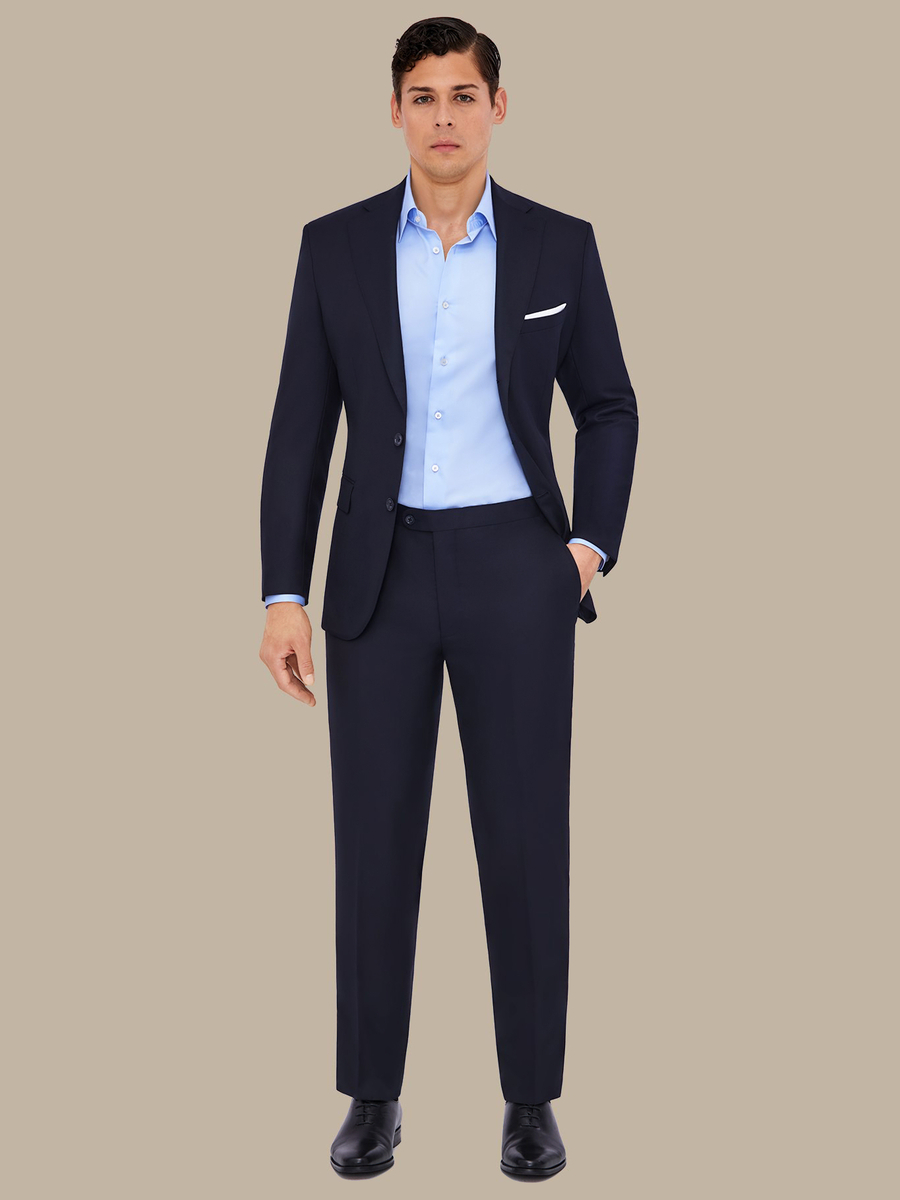 The Navy Worsted Jacket — garment photograph