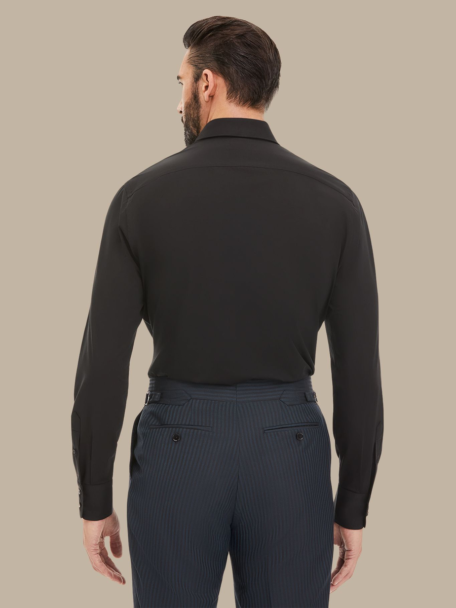 The Black Travel Shirt — garment photograph