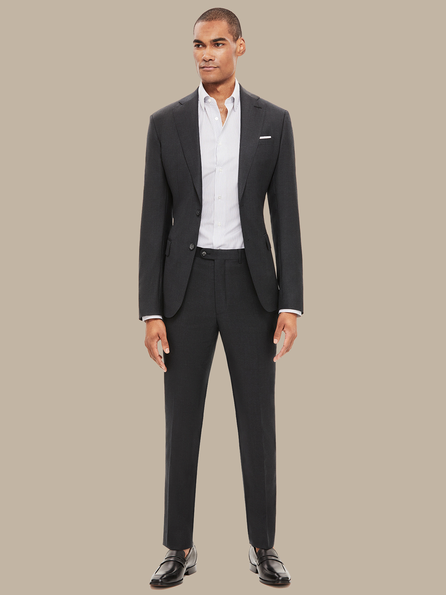The Dark Grey Essential Jacket — garment photograph
