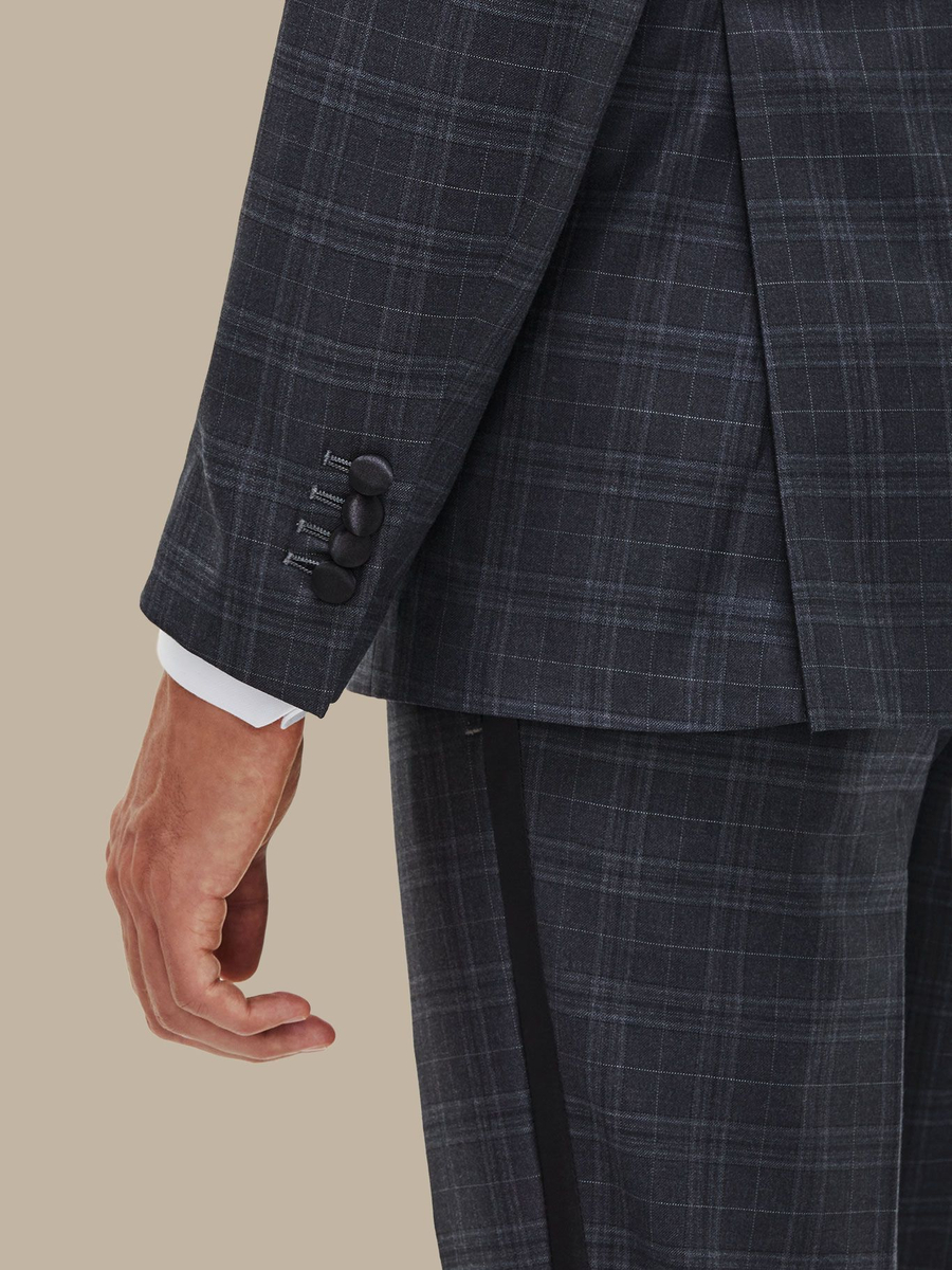 The Grey Plaid Tuxedo — garment photograph