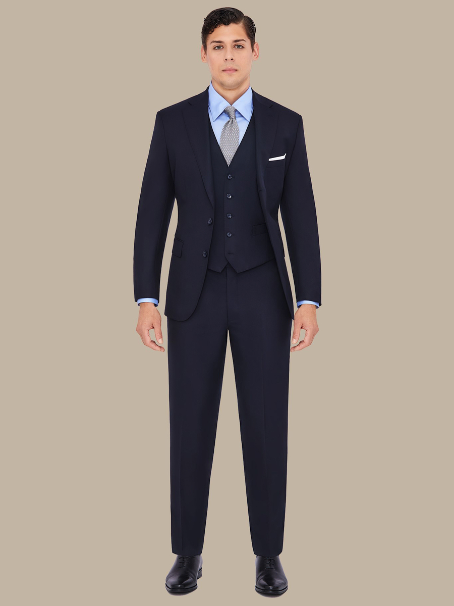 S140's Navy Waistcoat — garment photograph