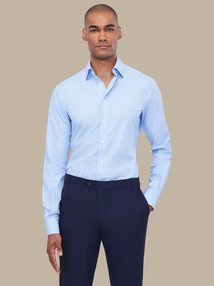The Sky Stripe Shirt — garment photograph