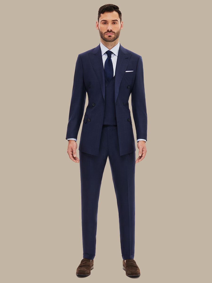 S200's Blue Tartan Waistcoat — garment photograph