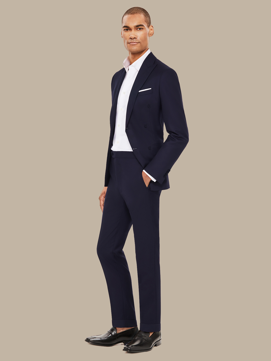 The Navy Vicuña Jacket — garment photograph