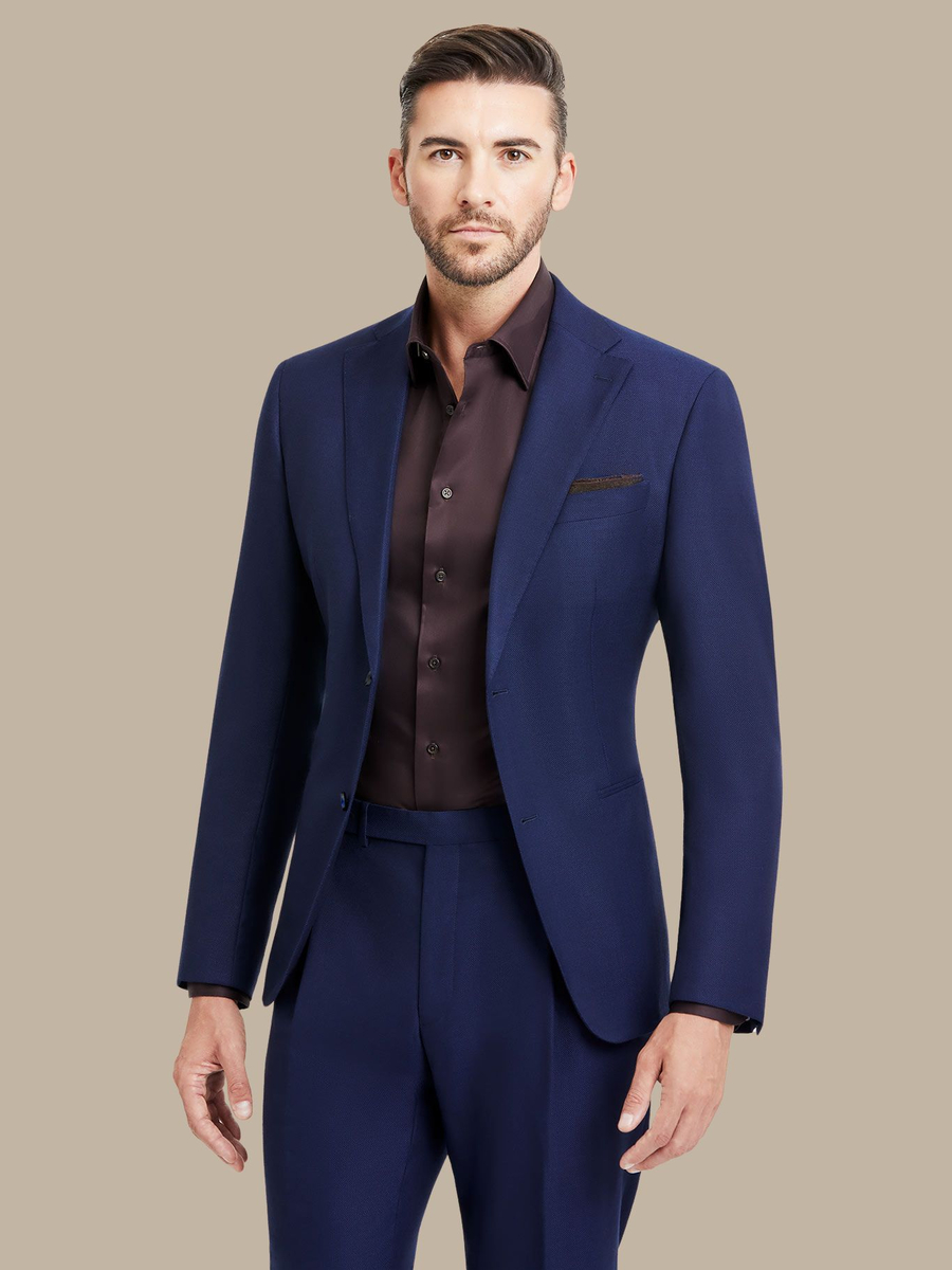 S180's Blue Hopsack Jacket — garment photograph