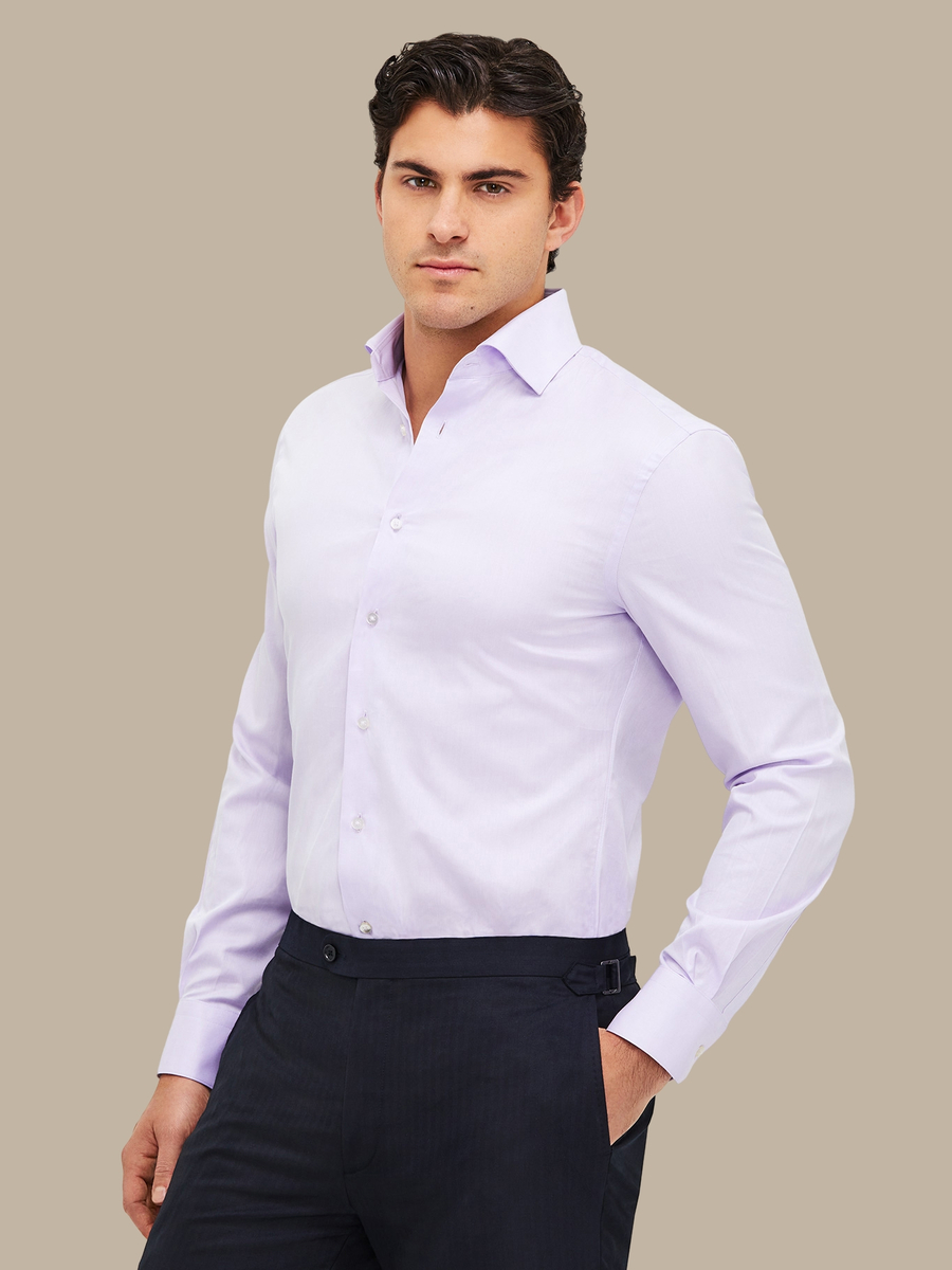 The Essential Lavender Shirt — garment photograph