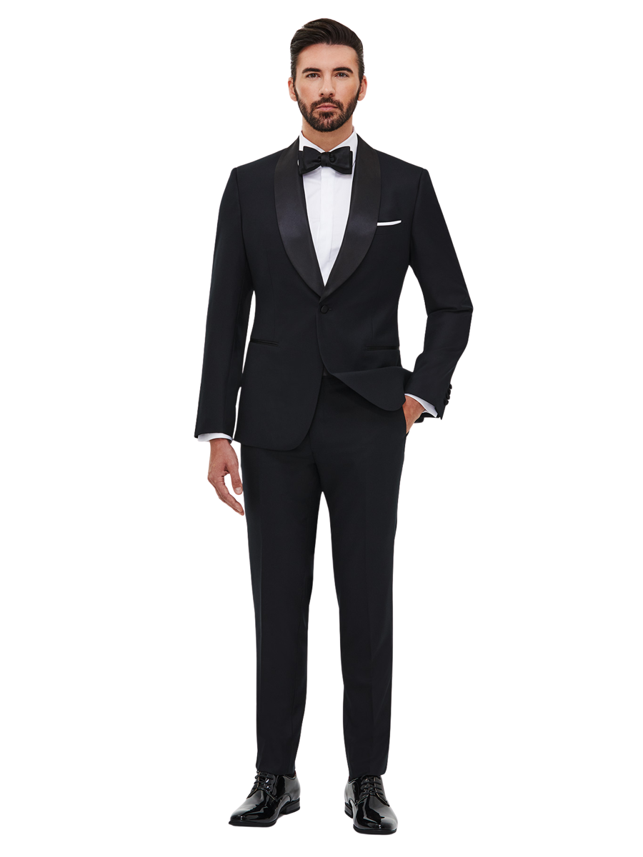 The Black Superfine Dinner Jacket — garment photograph