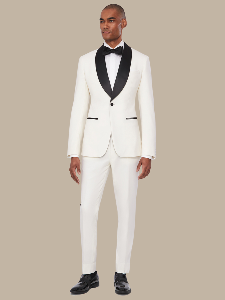 The Ivory Superfine Tuxedo — garment photograph