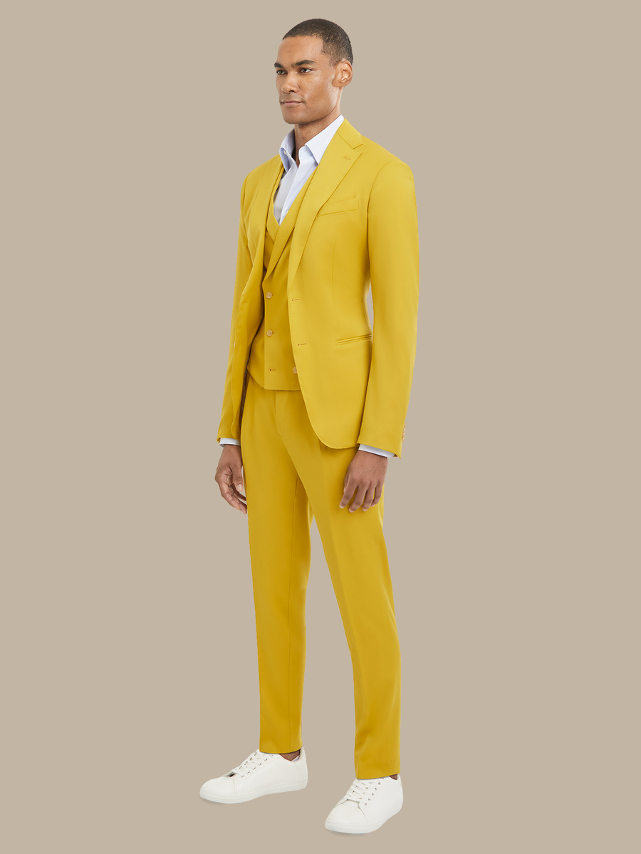 The Goldenrod Merino Three-Piece Suit — garment photograph