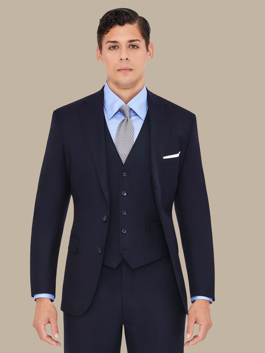 S140's Navy Waistcoat — garment photograph