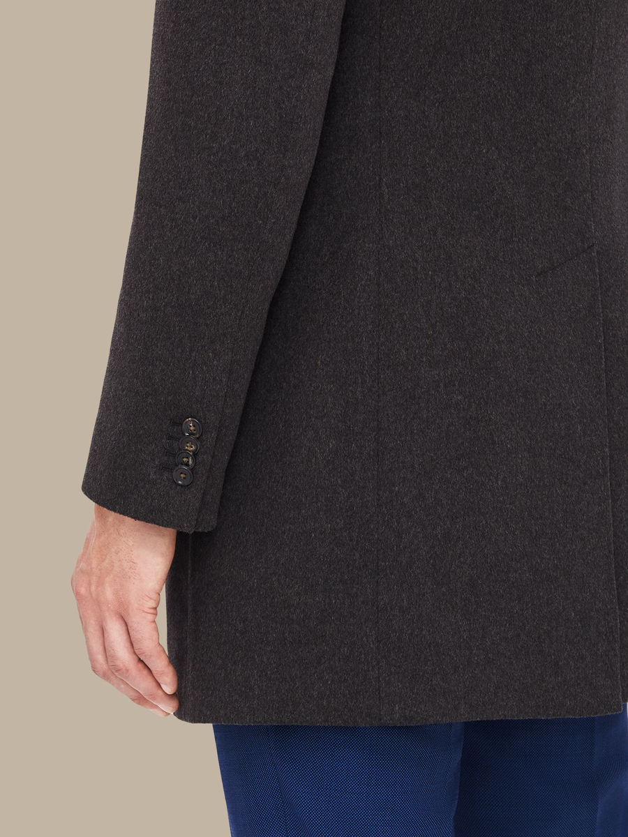The Walnut Cashmere Overcoat — garment photograph
