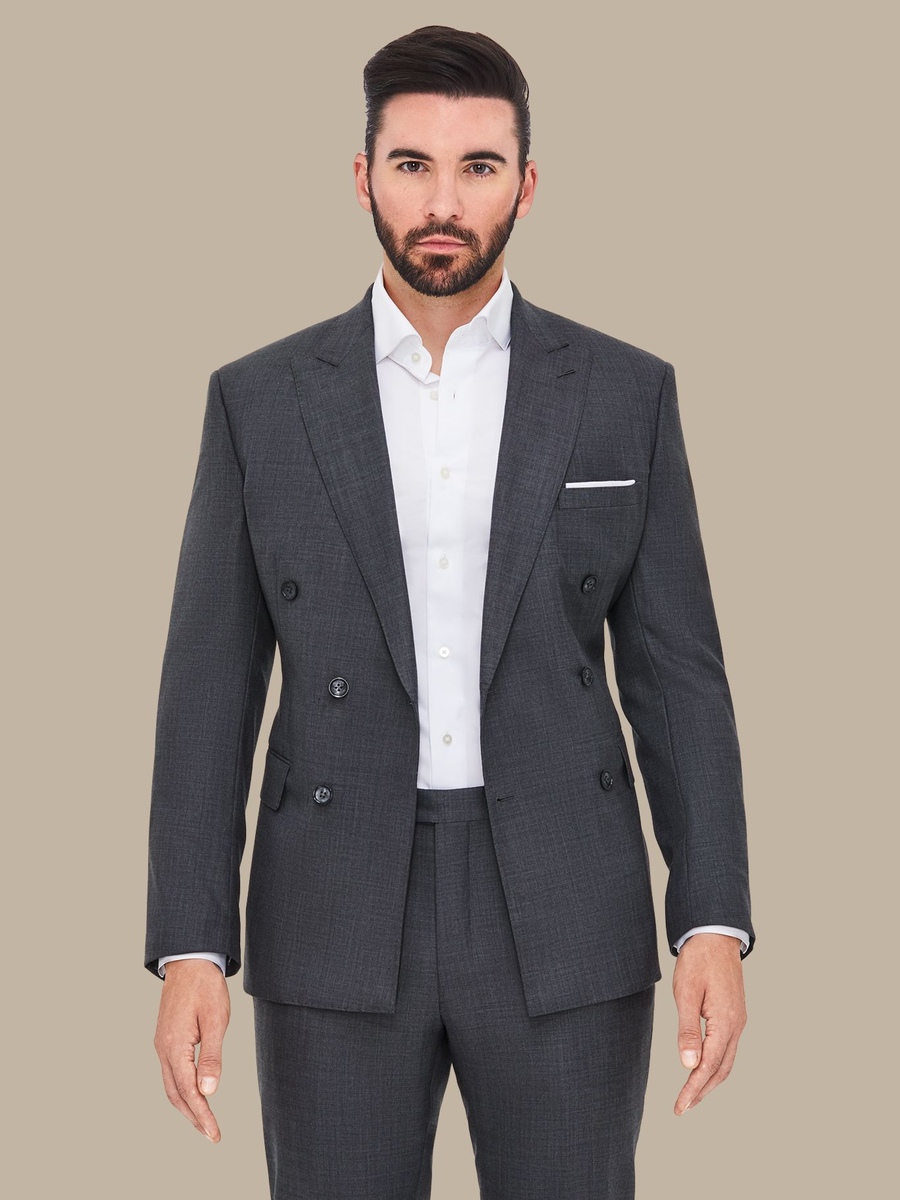 The Grey Sharkskin Jacket — garment photograph