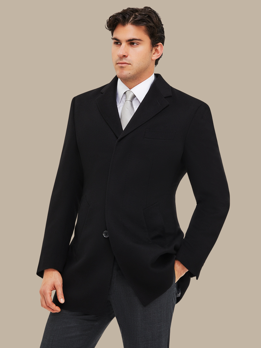 The Black Wool Overcoat — garment photograph