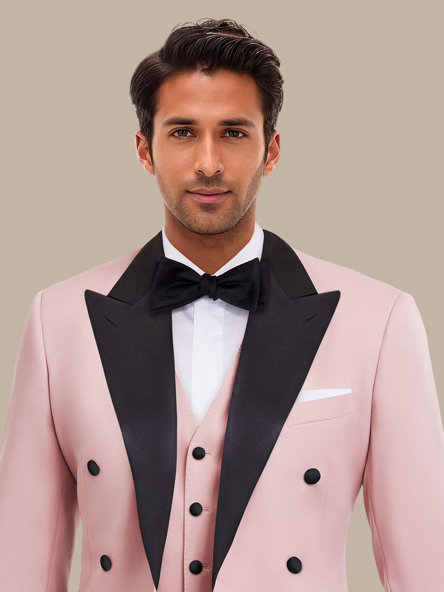 The Blush Merino Three-Piece Tuxedo — garment photograph