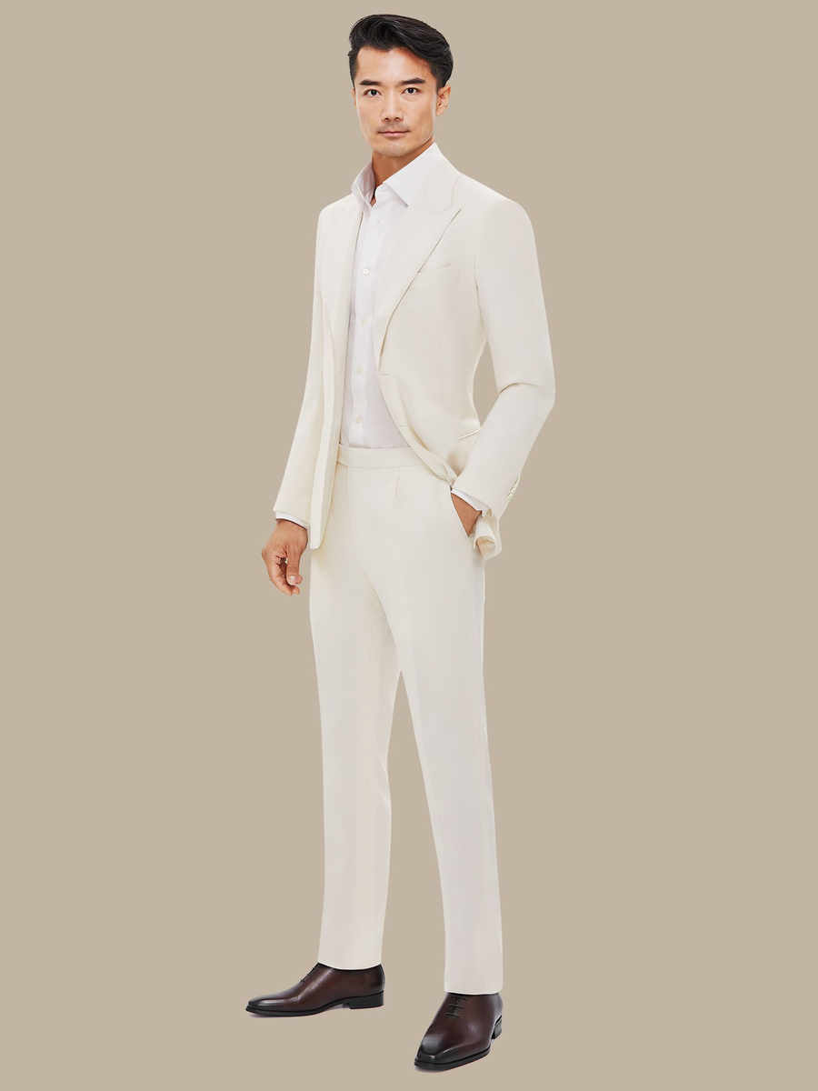 The Ivory Prestige Trousers — garment photograph