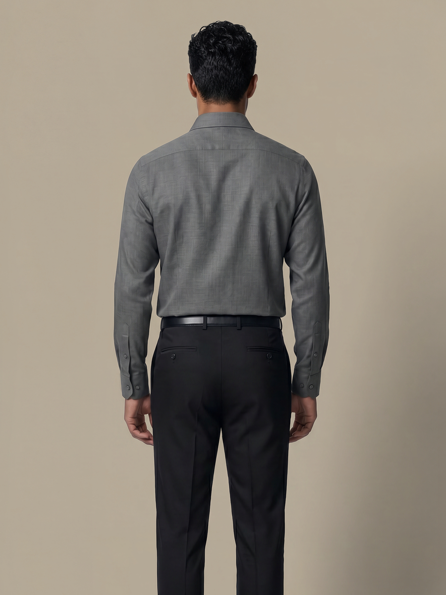 100's 2-Ply Grey Shirt — garment photograph