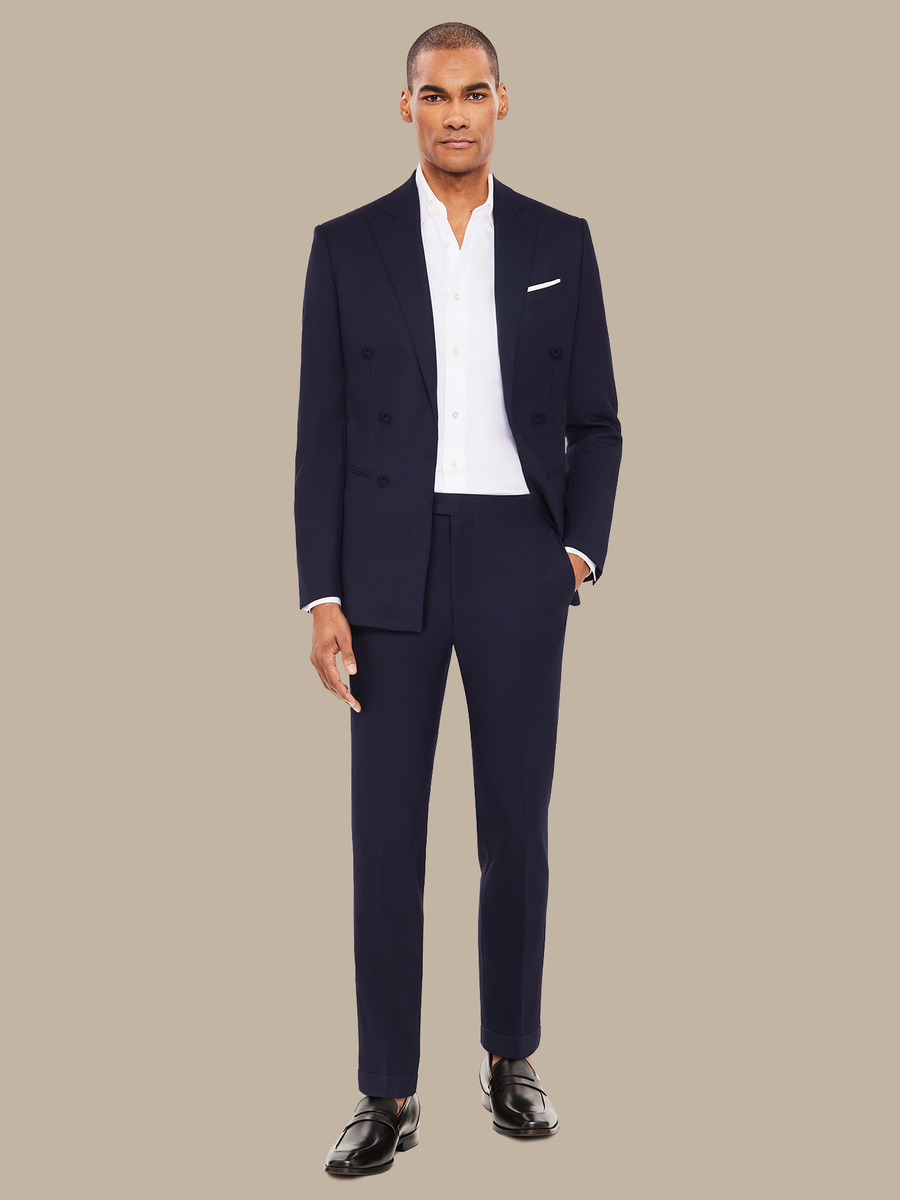 The Navy Vicuña Jacket — garment photograph