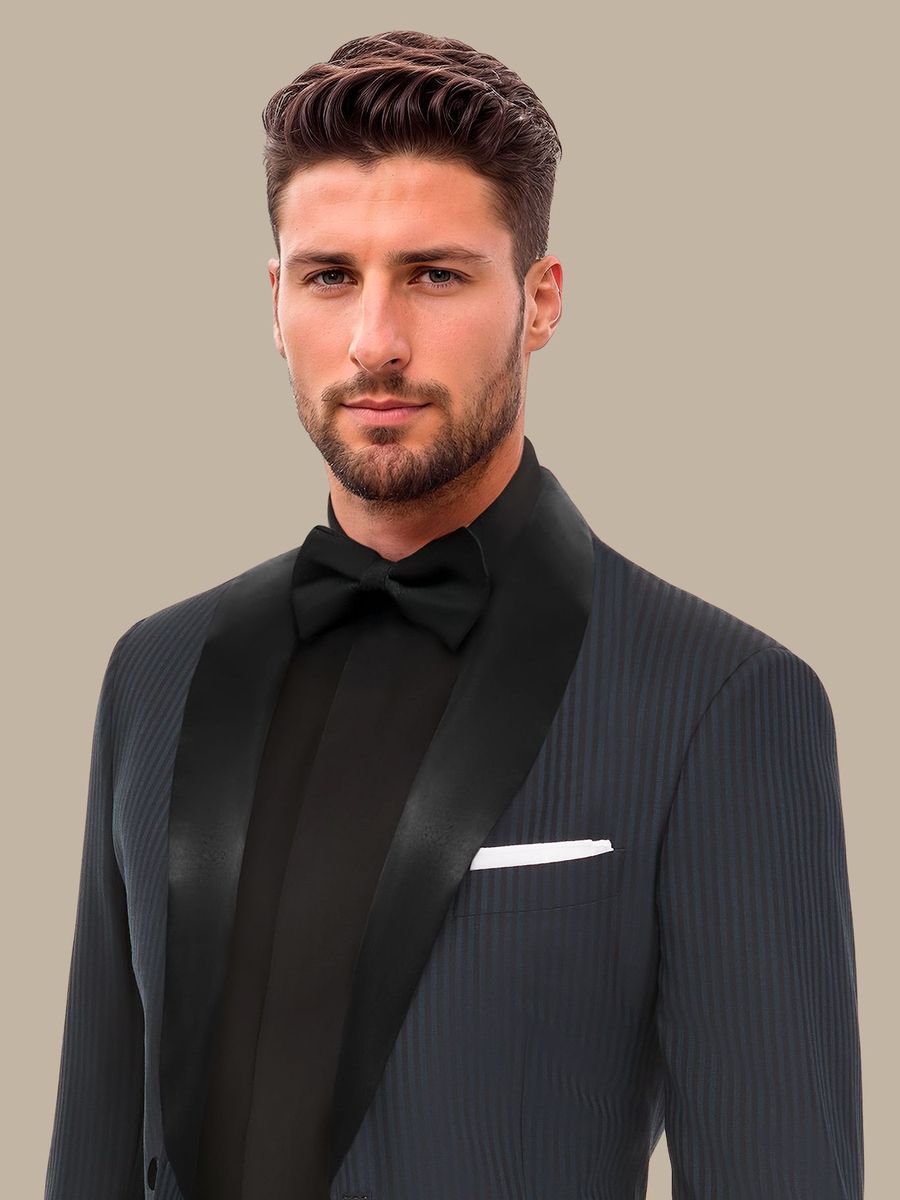 The Peacock Stripe Dinner Jacket — garment photograph
