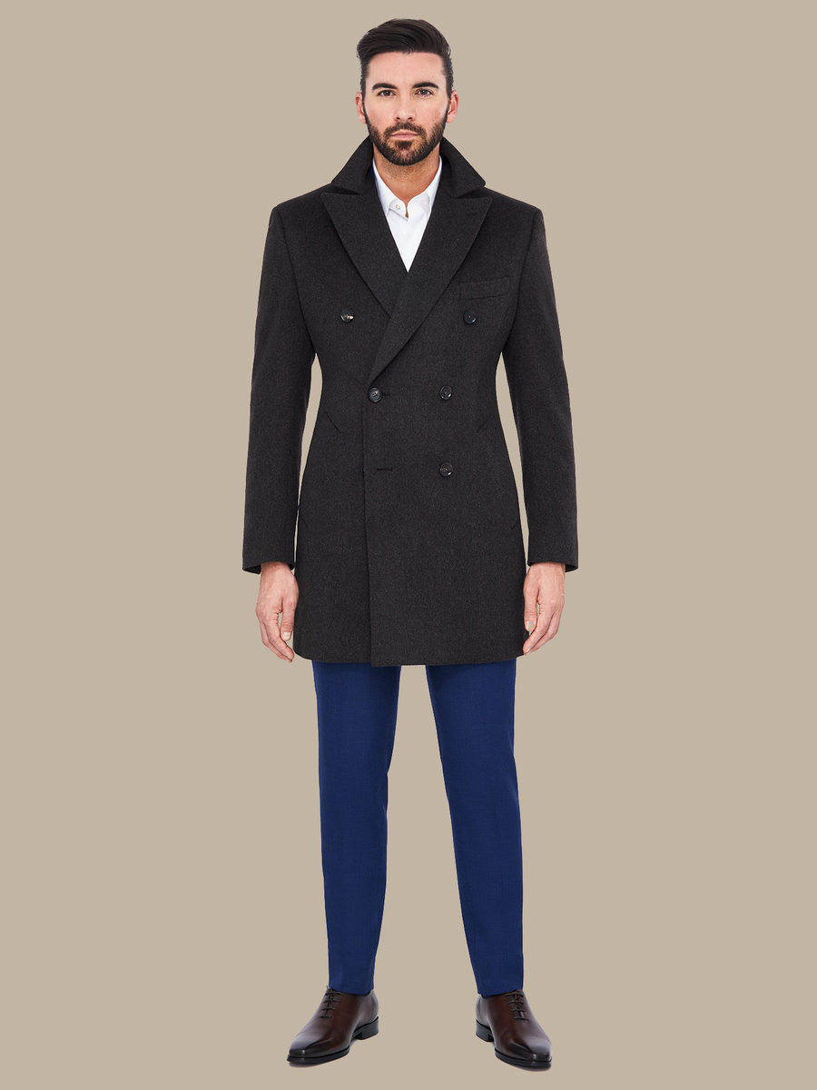 The Walnut Cashmere Overcoat — garment photograph