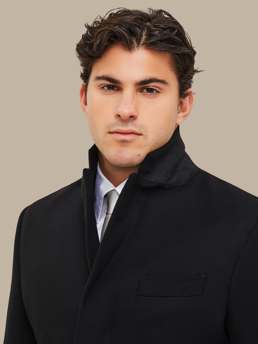 The Black Wool Overcoat — garment photograph