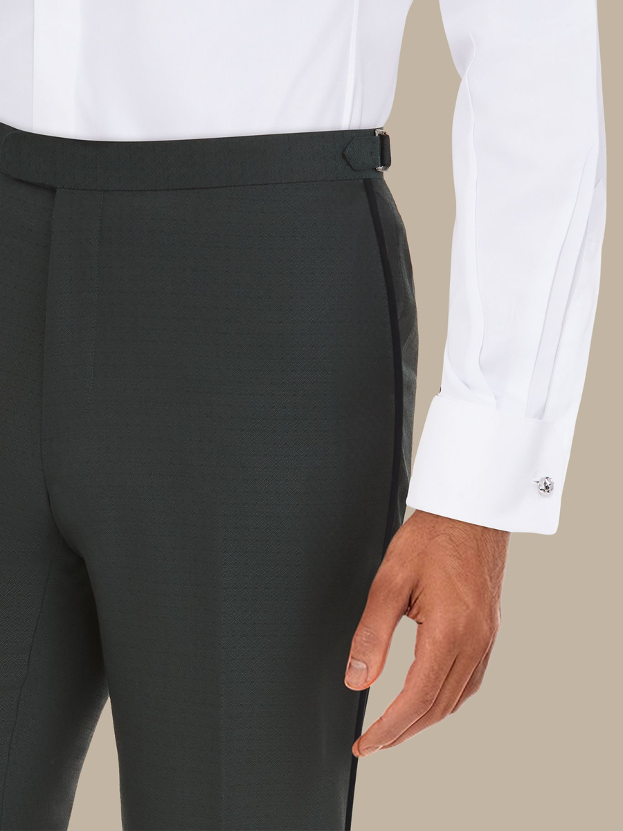 The Jade Tuxedo Trousers — garment photograph
