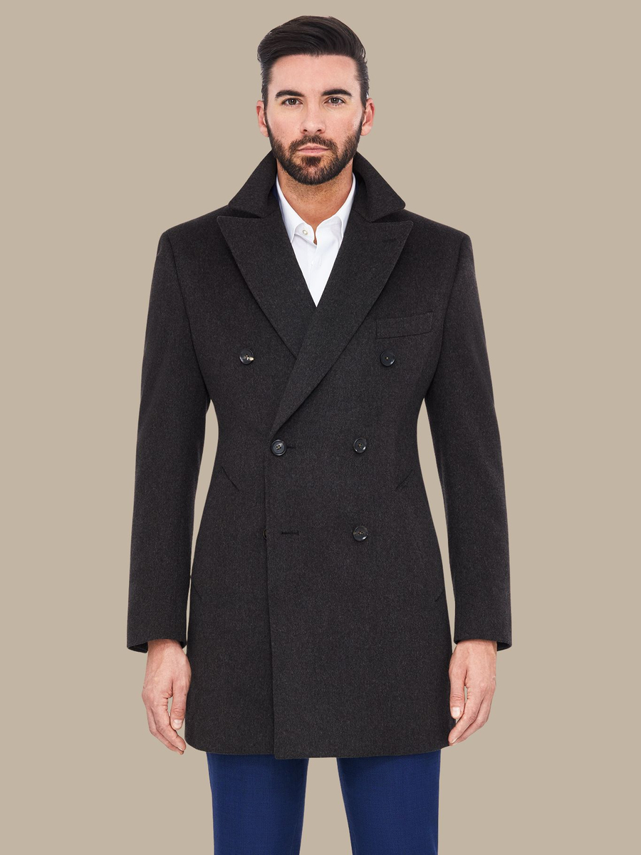 The Walnut Cashmere Overcoat — garment photograph