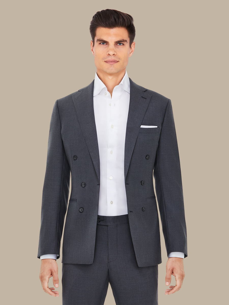 The Grey Vicuña Suit — garment photograph