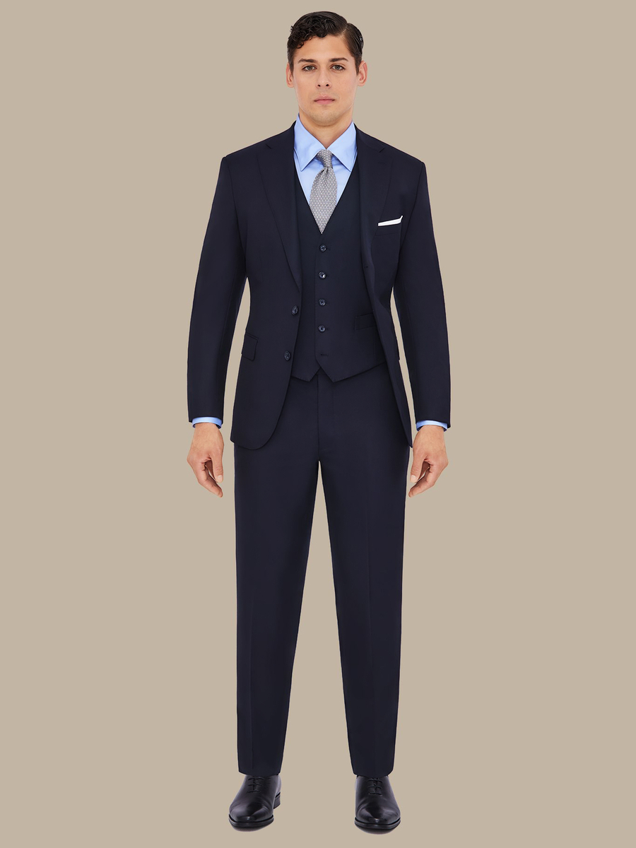 S140's Navy Waistcoat — garment photograph