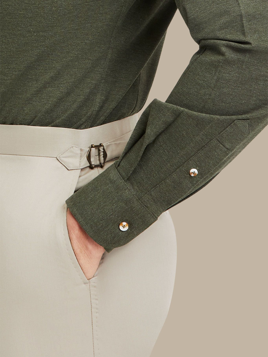 The Tan Superfine Trousers — garment photograph