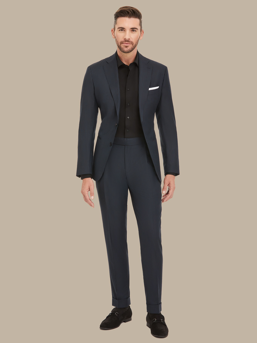 The Peacock Stripe Trousers — garment photograph