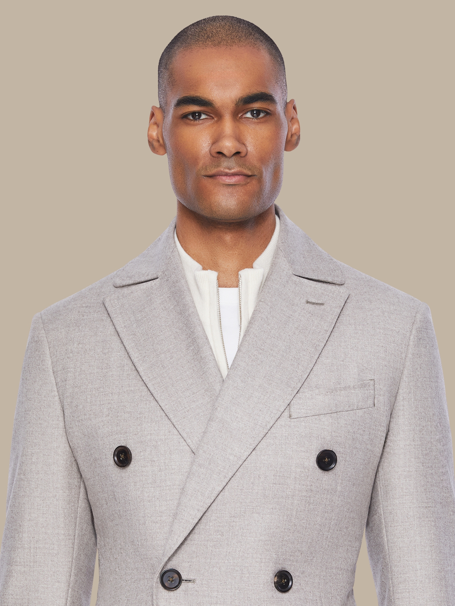 The Ivory Cashmere Overcoat — garment photograph