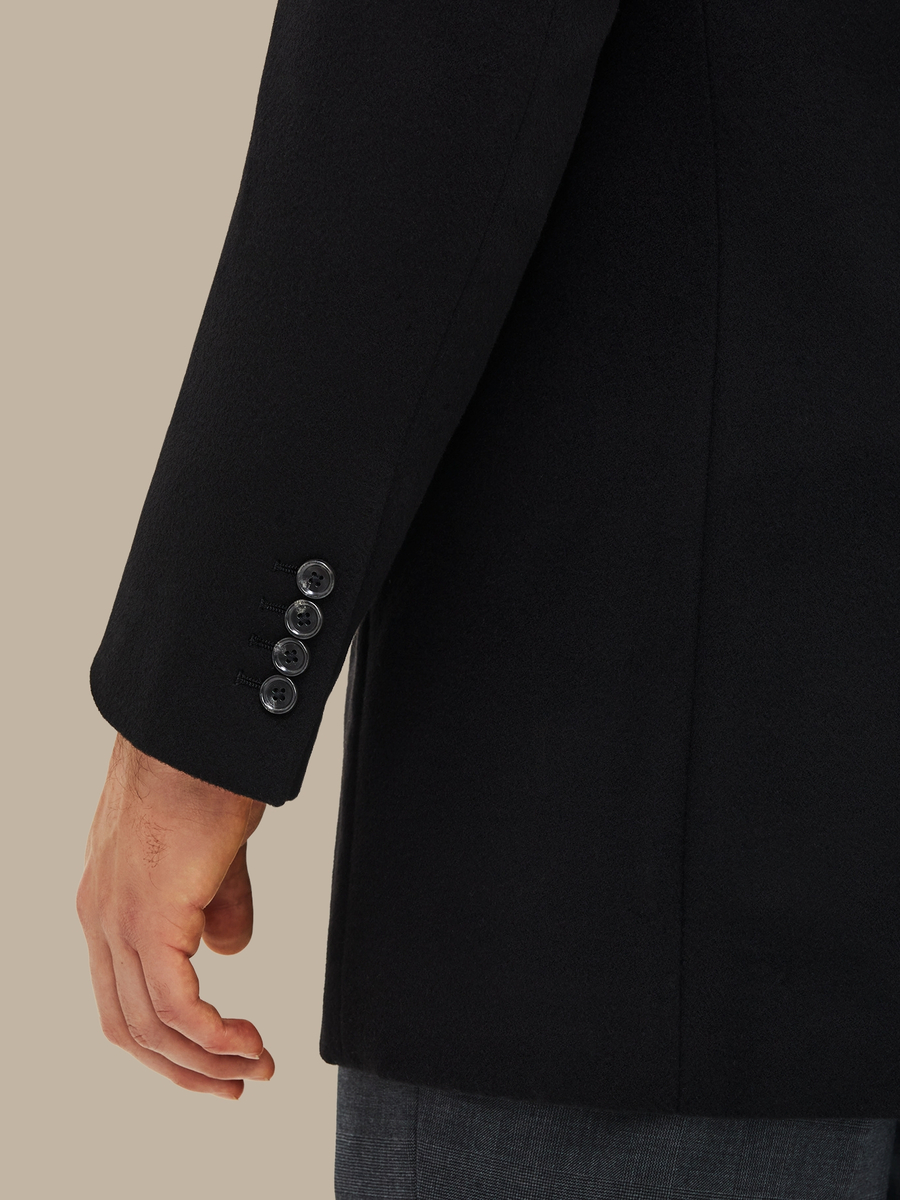 The Black Wool Overcoat — garment photograph