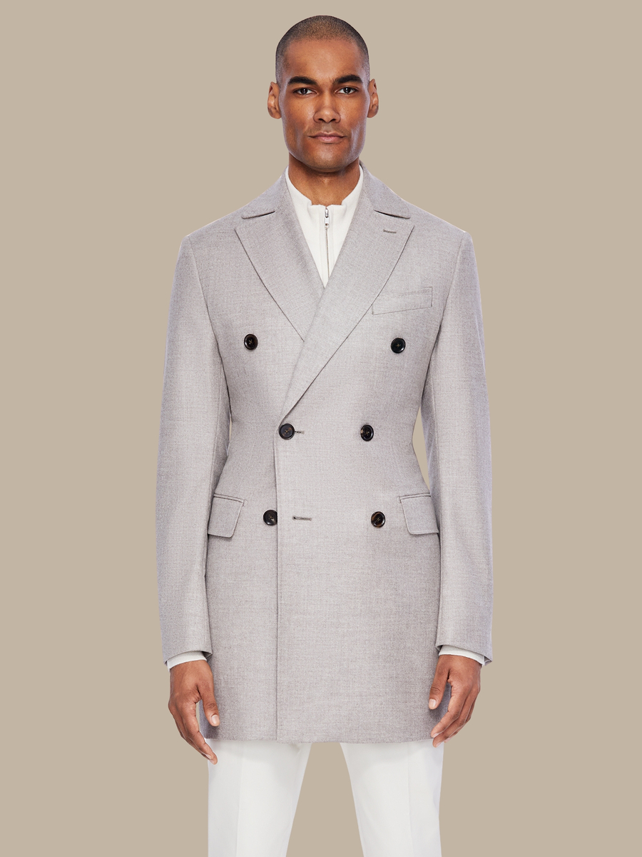 The Ivory Cashmere Overcoat — garment photograph