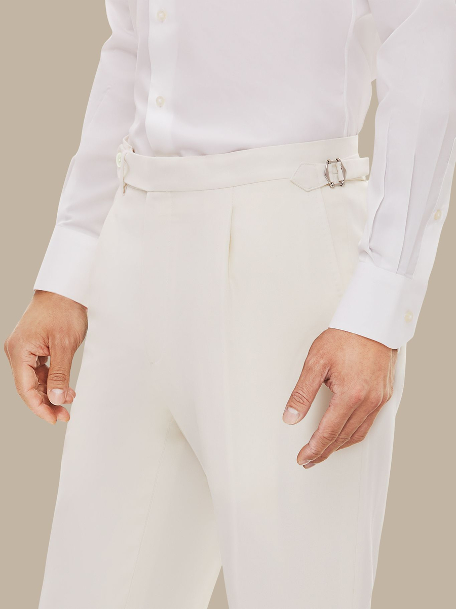 The Ivory Prestige Trousers — garment photograph