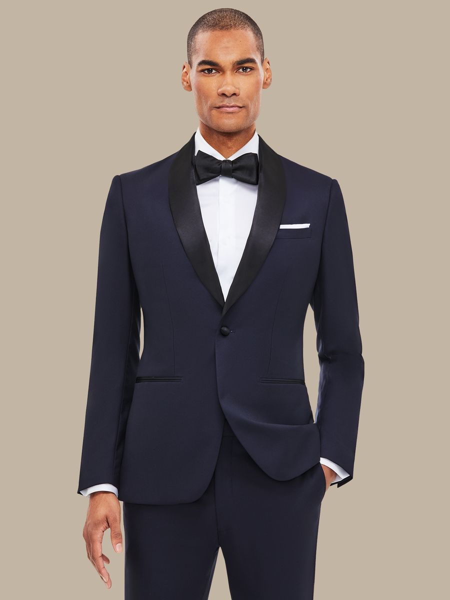 The Dark Navy Fine Tuxedo — garment photograph