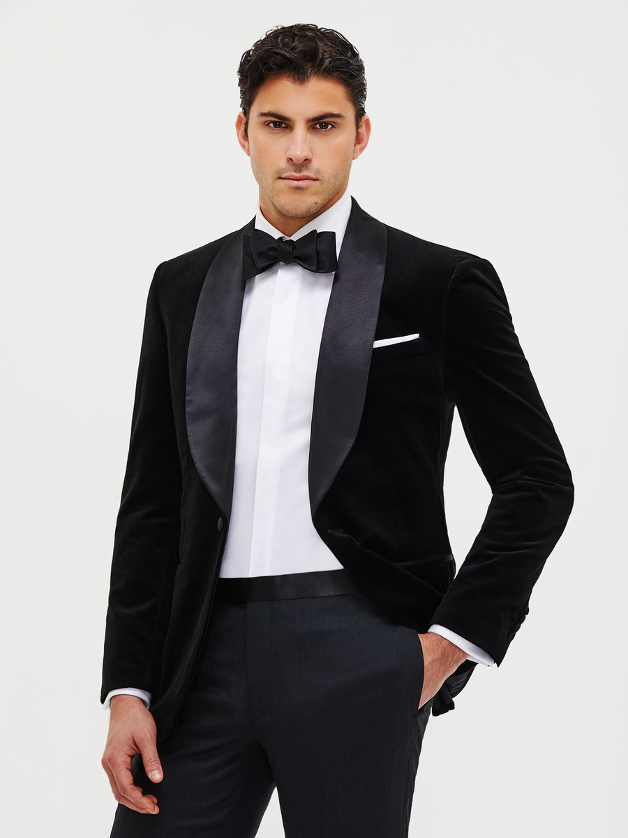 The Onyx Velvet Dinner Jacket — garment photograph